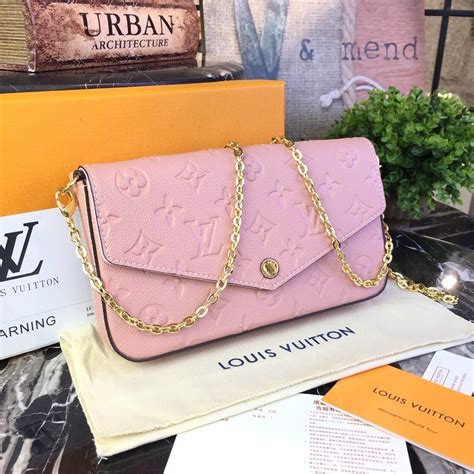 louis vuitton felicie pink|louis vuitton pochette pink.